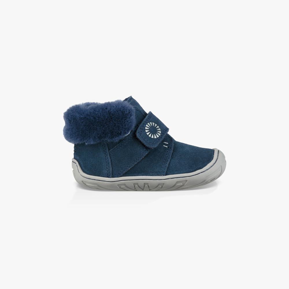 Bottes UGG Jorgen Garcon Bleu Marine Soldes 580ODWTE